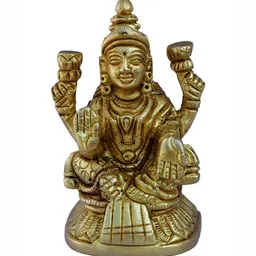 Aakrati Yellow Religious Brass Idol Showpiece-image-48
