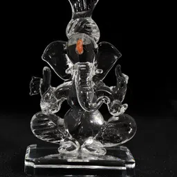 NMII Transparent & Orange Religious Idol Showpiece-image-2