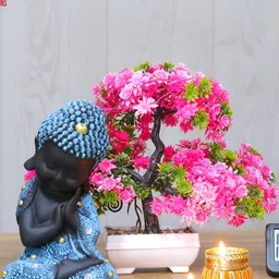 GW CREATIONS Blue & Black Buddha Figurine Small Showpiece-picture-24