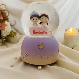 Giftii Transparent & Purple Figurine Crystal Showpiece-picture-30