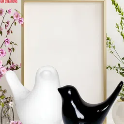 GW CREATIONS Black Figurine Showpiece-image-57