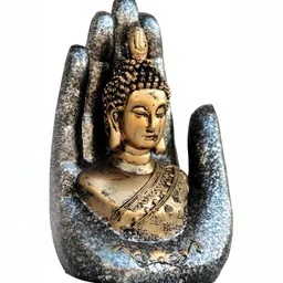 GW CREATIONS Black Buddha Figurine Showpiece-image-44