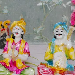 GW CREATIONS White & Pink 2 Pieces Figurine Showpiece-picture-30