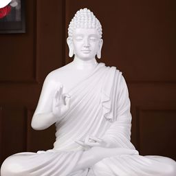 GW CREATIONS White Buddha Idol Showpiece-picture-24