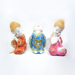 GW CREATIONS Orange & Blue Fengshui Figurine Showpiece-image-35