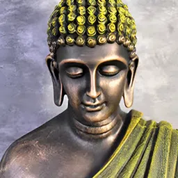 GW CREATIONS Green Buddha Idol Showpiece-picture-18