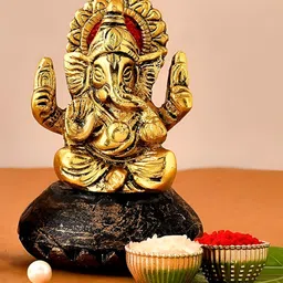 Aura Gold-Toned Metal Religious Idol Showpiece-image-40