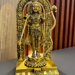 Aakrati Yellow Brass Religious Idol Showpiece-image-32