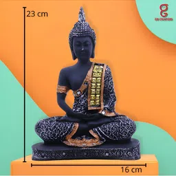 GW CREATIONS Black Figurine Decorative Showpiece-image-89