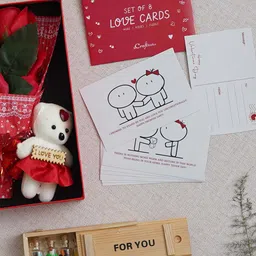 eCraftIndia Red & Brown 3 Pcs Valentine Gift Set-picture-20