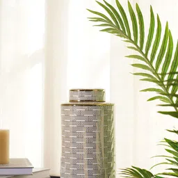 Pure Home and Living Cream-Coloured Erwin Large Canister-picture-18