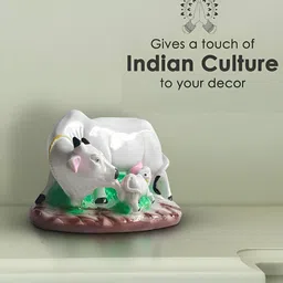 Mariner's Creation White & Green Ceramic Animals Figurine Showpiece image 5