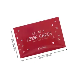 eCraftIndia White & Red 3 Pcs Valentine Gift Set image 3