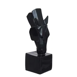 eCraftIndia Black Horse Head Statue Sculpture Showpieces image 5