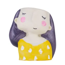 FASHIYANOO Yellow & Off-White Small Pot Showpiece image 5