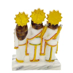 Gallery99 White & Gold Toned Ram Darbar Idol Showpiece image 3