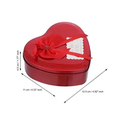eCraftIndia 5 Pcs Red & White Valentine's Day Red Rose Gift Box Set image 2