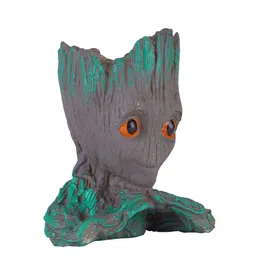 FASHIYANOO Green & Grey Gruit Small Flower Pot Showpiece image 5