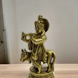 Aakrati Yellow Religious Gopala Idol Showpiece image 3