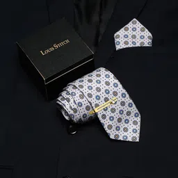 LOUIS STITCH Men Italian Silk Necktie & Pocket Square Accessory Gift Set-picture-17