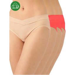 Inner Sense Plus Size Organic Cotton V Band Panties (Pack of 4)-picture-9