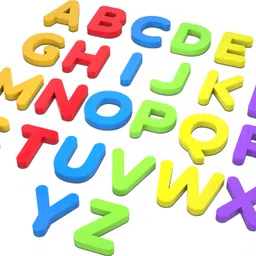 play panda ABC Magnets Capital Letters - Thick Magnets with Full Magnet Back image 3