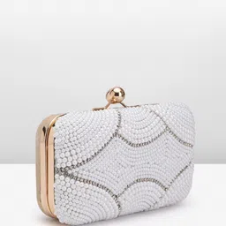 fabbhue Party White Clutch image 2