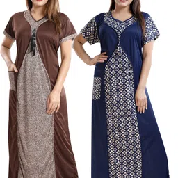 shopping station Pack of 2 Women Nighty-picture-14