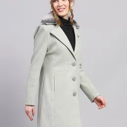 monte carlo Wool Blend Solid Coat For Women image 4