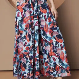 lookshine Women Relaxed Blue Polyester Trousers-picture-20