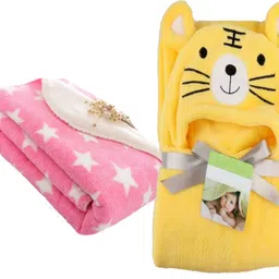 brandonn Printed Single Hooded Baby Blanket for AC Room-picture-23