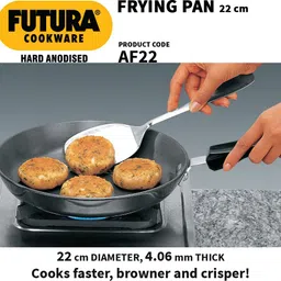 hawkins Futura Anodised Frying (AF20) Fry Pan 20 cm diameter 1.1 L capacity image 4