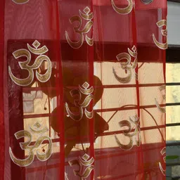 soulful creations 153 cm (5 ft) Window Polyester Semi Transparent Curtain (Pack Of 2) image 1