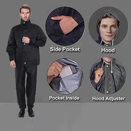 camison Solid Men Raincoat image 3