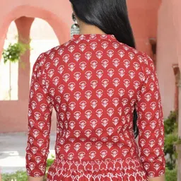 jaipur hand block Printed Stitched Lehenga & Crop Top image 4