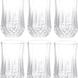 mdnsho Italian Premium Glass jug 1300 ml with Lid Drinking Glasses Set 6 Glass 280ml Jug Glass Set image 4
