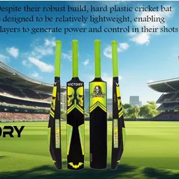 victory Combo 2 Plastic bat , Cricket bat , Plastic full size ,Hard Plastic , Unique PVC/Plastic CricketBat For 15+ Yrs image 3