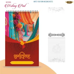 nyouta Wedding Notepad Regular Note Pad Single Ruled. 100 Pages image 2