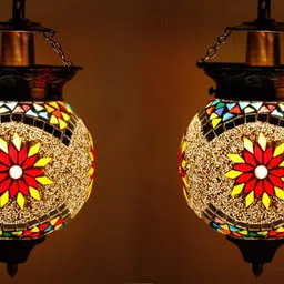 ionic glass Handcrafted Mosaic Decorated Glass Hanging Light Pendants Ceiling Lamp Pendant Lamp Ceiling Lamp-picture-18