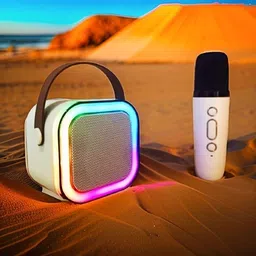 NHOUSE Karaoke Speaker K12: Party POP Wireless Bluetooth Speaker with Mic, RGB 56 10 W Bluetooth Speaker image 1