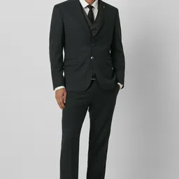 van heusen Men Four Piece Suit Self Design Suit-picture-28