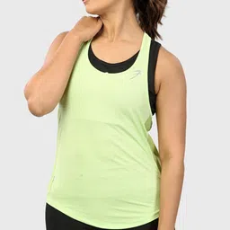 fuaark Women Self Design Round Neck Polyester Light Green T-Shirt-picture-10