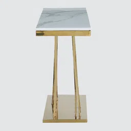 royaloak Atlas Console Table In White image 5