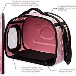 psk pet mart Puppy Small Animals Apricot Small 32 * 20 * 22 - Pink Airline Pet Carrier image 4