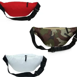 Worldstar rock combo army ,white ,red waist bag Waist Bag image 2