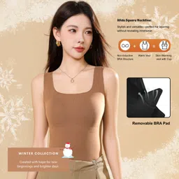 caredone Women Brown Tank Top/Vest image 2