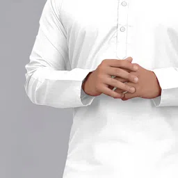 ellark Men Cotton Blend Kurta Pyjama Set image 5