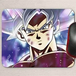 pixel hub Goku Anime Printed Mouse Pad | Non Slip Base | 3mm Thickness (9*7.5) Non Slip Base Mousepad image 2
