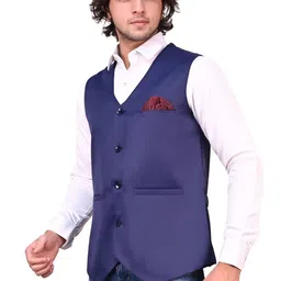 atly Solid Men Waistcoat image 3