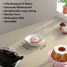 castleite Melamine Serving Bowl - Elegant 350ML Solace Unbreakable Bowls for Kitchen, Dining and Restaurant image 4